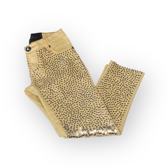 Rare: One Teaspoon ϟ Sequin Iggy Skinny Jeans ϟ Festival Girls Night Date ϟ 26 - Picture 8 of 17